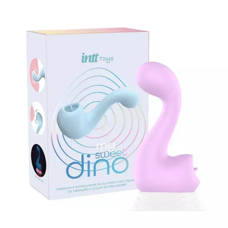 My Dino Sweet Pink língua estimuladora