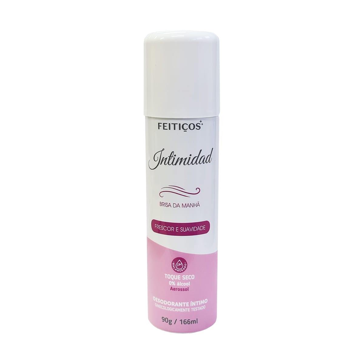 DESODORANTE INTIMO FEMININO – INTIMIDAD EM AEROSSOL – 90G/166ML – TOQUE SECO E 0% DE ÁLCOOL