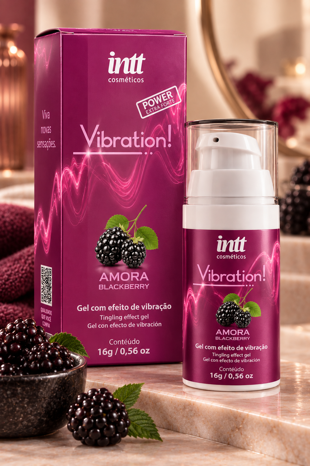 Vibration Intt vários sabores Sabor:Amora