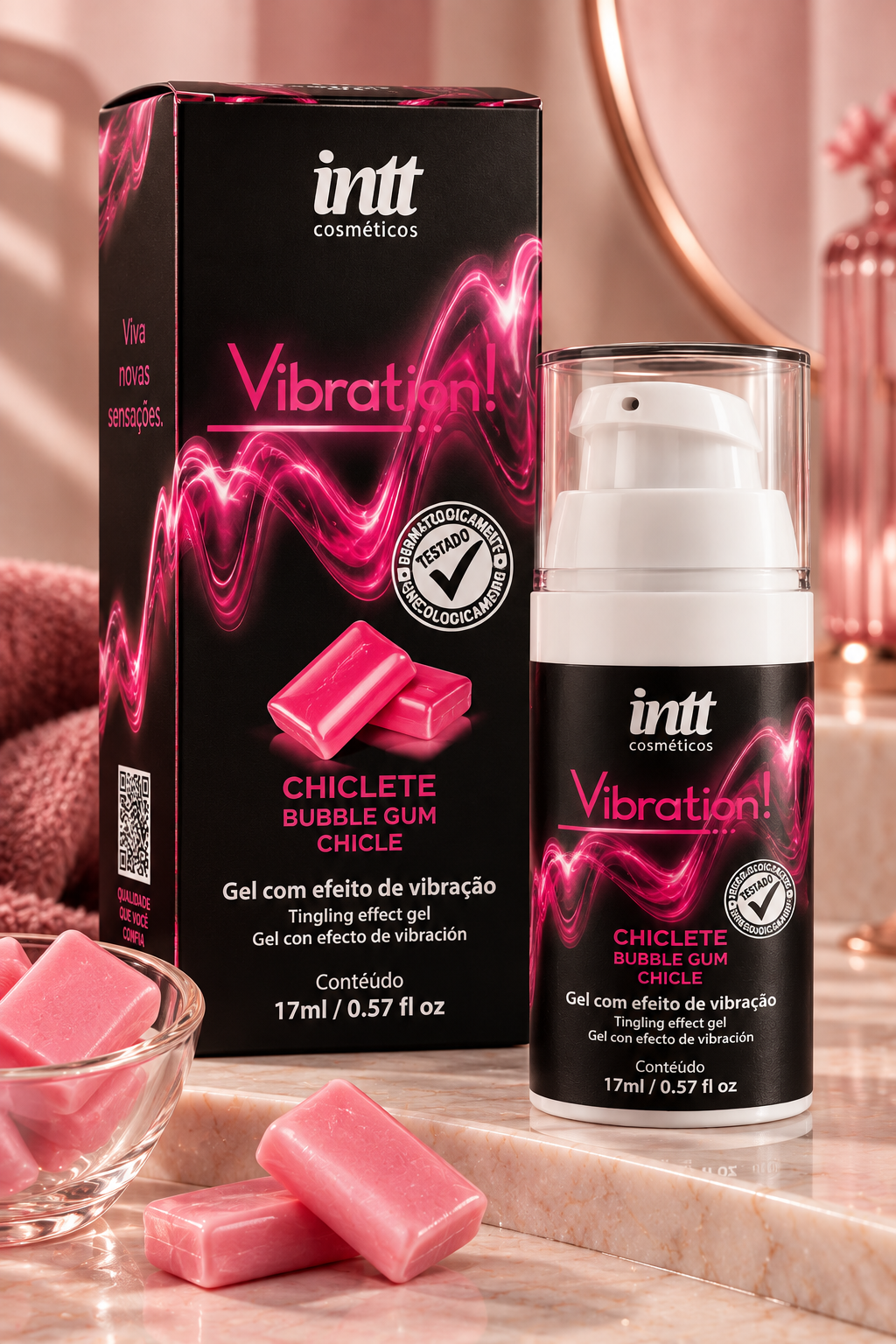 Vibration Intt vários sabores Sabor:Chiclete