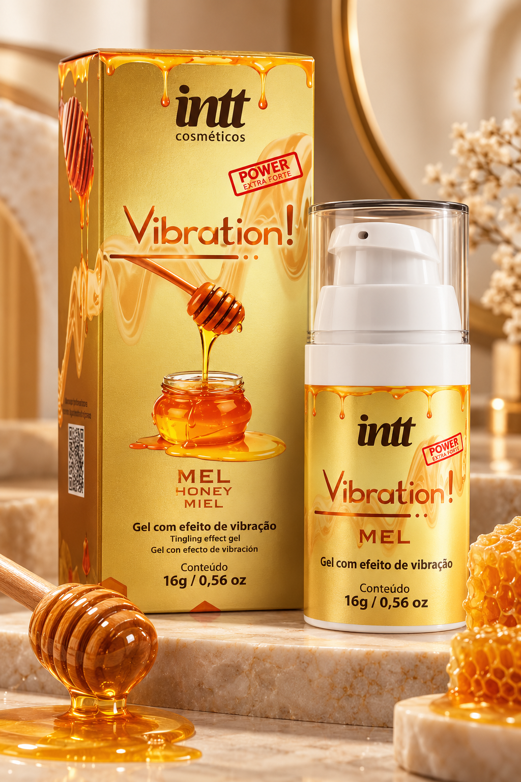 Vibration Intt vários sabores Sabor:Mel